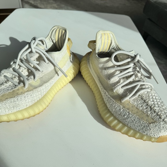 YEEZY BOOST 350 ECRU LIGHT MENS SZ 6 WOMEN SZ 8 GREAT CONDITION WITH ORDER INFO - Picture 6 of 9